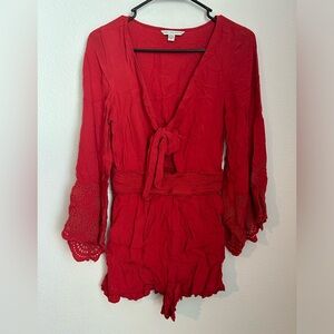 RED AMERICAN EAGLE ROMPER
